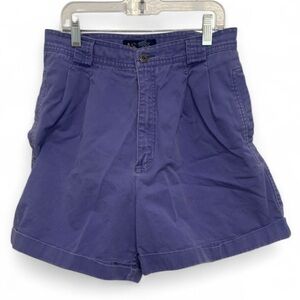 Vintage Liz Sport Purple High Waisted Cuffed Shorts
